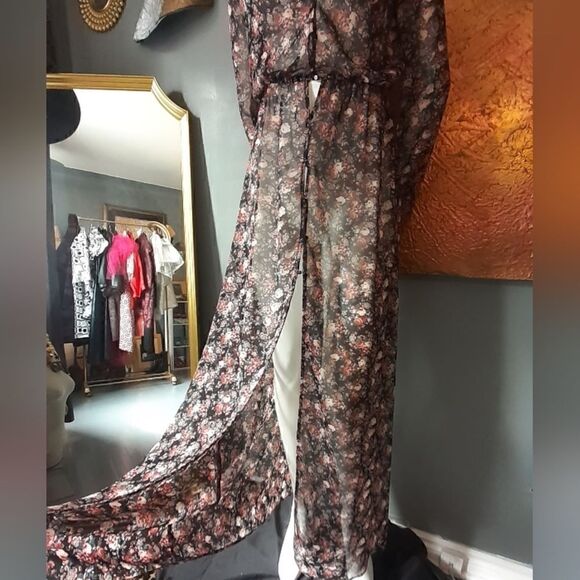 Zara Chiffon Floral Maxi Dress - Picture 11 of 16